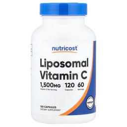 Nutricost Liposomal Vitamin C 120 Capsules 750 Mg Per Capsule