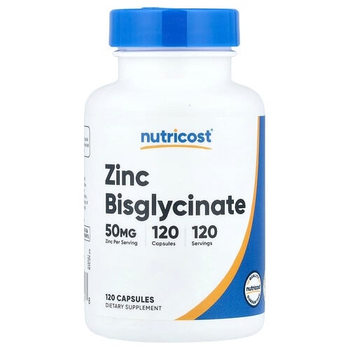 Nutricost Zinc Bisglycinate 50 Mg 120 Capsules product image