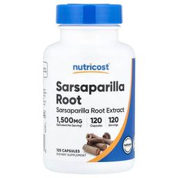 Nutricost Sarsaparilla Root 120 Capsules 100 Mg Per Capsule