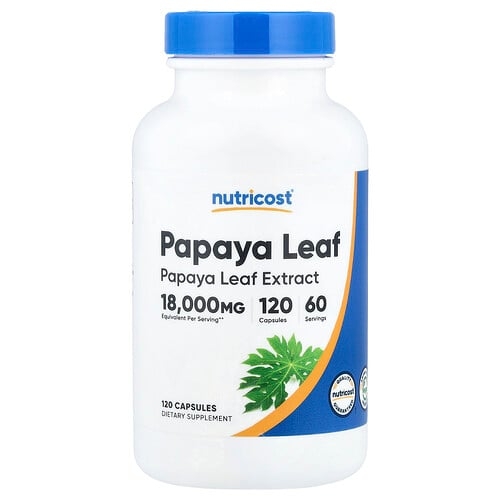 Nutricost Papaya Leaf 120 Capsules 600 Mg Per Capsule product image