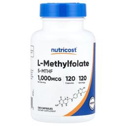 Nutricost L Methylfolate 1 000 Mcg 120 Capsules