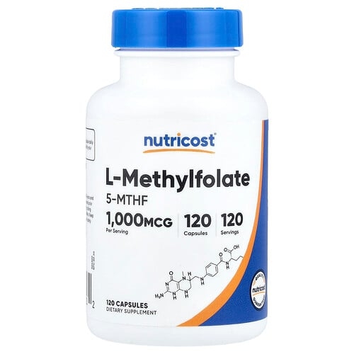 Nutricost L Methylfolate 1 000 Mcg 120 Capsules product image
