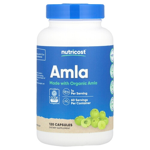 Nutricost Amla 120 Capsules 0 5 G Per Capsule product image
