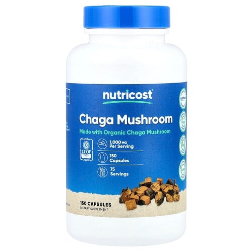 Nutricost Chaga Mushroom 150 Capsules 500 Mg Per Capsule product image
