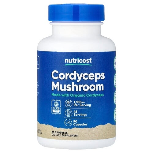 Nutricost Cordyceps Mushroom 90 Capsules 550 Mg Per Capsule product image