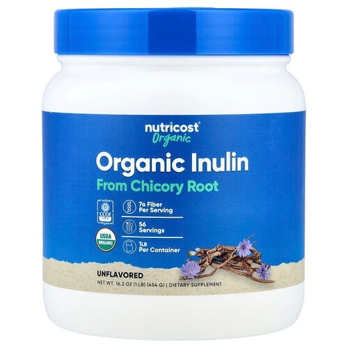 Nutricost Organic Inulin Powder Unflavored 16 2 Oz 454 G product image