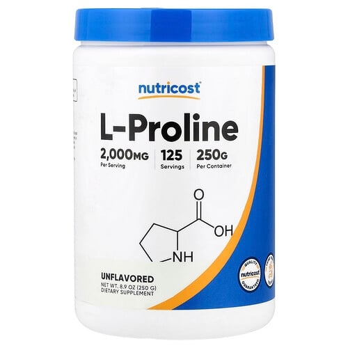 Nutricost L Proline Unflavored 8 9 Oz 250 G product image
