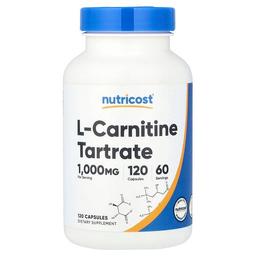 Nutricost L Carnitine Tartrate 120 Capsules 500 Mg Per Capsule