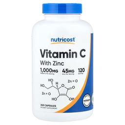 Nutricost Vitamin C With Zinc 240 Capsules