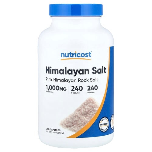 Nutricost Himalayan Salt 1 000 Mg 240 Capsules product image