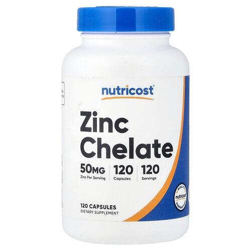Nutricost Zinc Chelate 50 Mg 120 Capsules product image