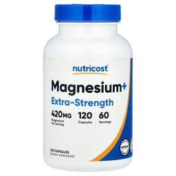 Nutricost Magnesium Extra Strength 120 Capsules 210 Mg Per Capsule