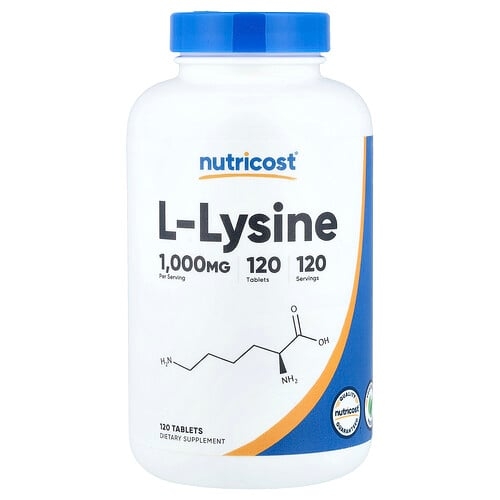 Nutricost L Lysine 1 000 Mg 120 Tablets product image