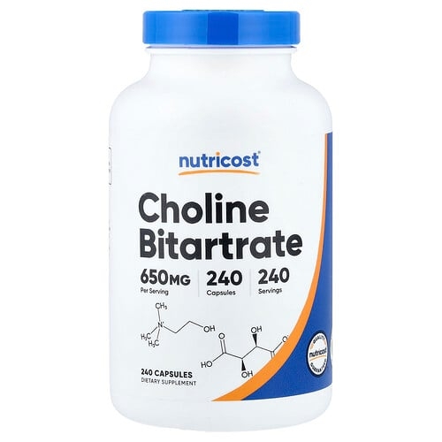Nutricost Choline Bitartrate 240 Capsules product image