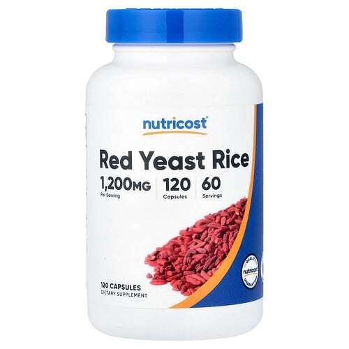 Nutricost Red Yeast Rice 120 Capsules 600 Mg Per Capsule product image