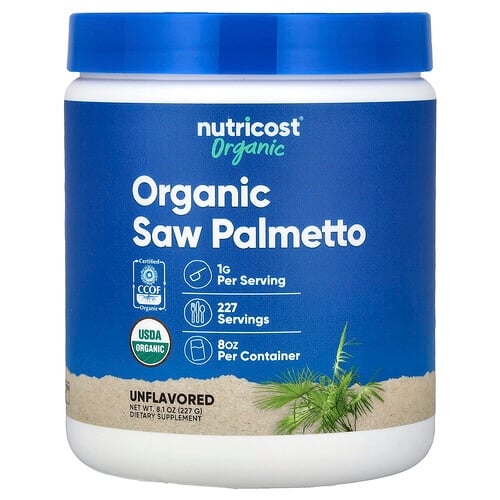 Nutricost Organic Saw Palmetto Unflavored 8 1 Oz 227 G product image