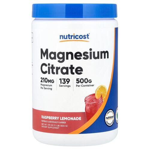 Nutricost Magnesium Citrate Raspberry Lemonade 17 9 Oz 500 G product image