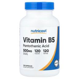 Nutricost Vitamin B5 120 Capsules