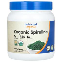 Nutricost Organic Spirulina Unflavored 16 2 Oz 454 G