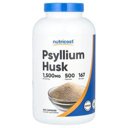 Nutricost Psyllium Husk 500 Capsules 500 Mg Per Capsule