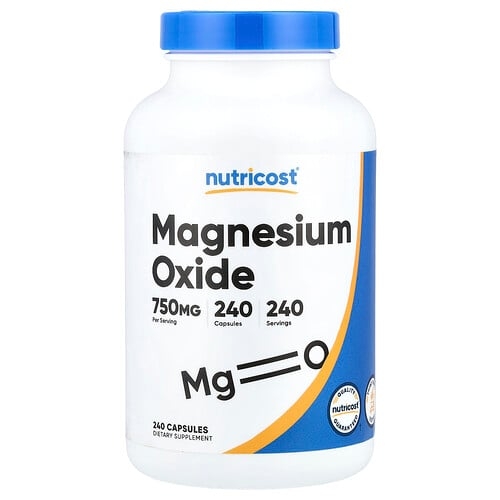 Nutricost Magnesium Oxide 750 Mg 240 Capsules product image