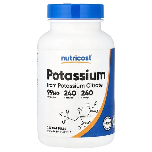 Nutricost Potassium 99 Mg 240 Capsules product image
