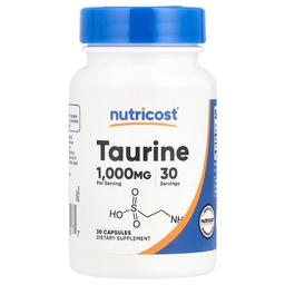 Nutricost Taurine 1 000 Mg 30 Capsules