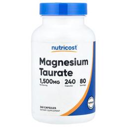 Nutricost Magnesium Taurate 240 Capsules 500 Mg Per Capsule