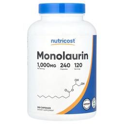 Nutricost Monolaurin 240 Capsules 500 Mg Per Capsule