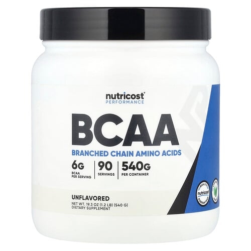 Nutricost Performance Bcaa Unflavored 1 2 Lb 540 G product image