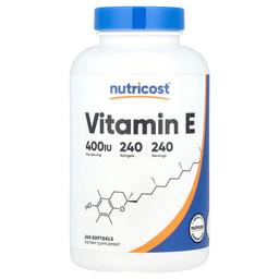 Nutricost Vitamin E 180 Mg 400 Iu 240 Softgels