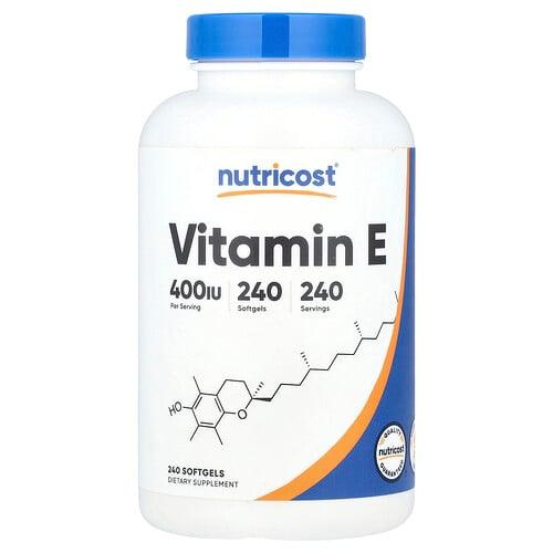 Nutricost Vitamin E 180 Mg 400 Iu 240 Softgels product image