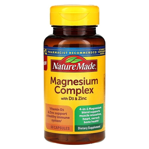 Nature Made Magnesium Complex With D3 Zinc 60 Capsules product image