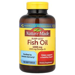 Nature Made Fish Oil Burp Less 1 000 Mg 150 Softgels