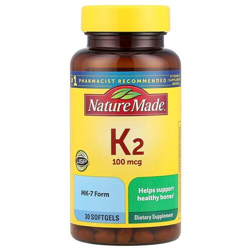 Nature Made Vitamin K2 100 Mcg 30 Softgels product image