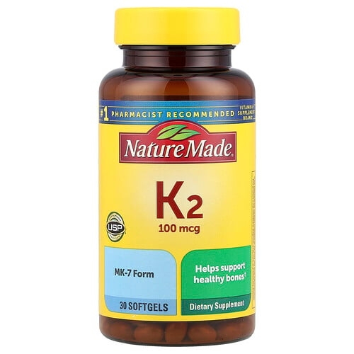 Nature Made Vitamin K2 100 Mcg 30 Softgels product image