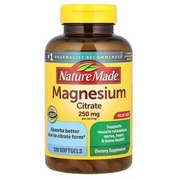 Nature Made Magnesium Citrate 120 Softgels 125 Mg Per Softgel