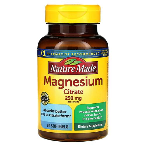 Nature Made Magnesium Citrate 60 Softgels 125 Mg Per Softgel product image