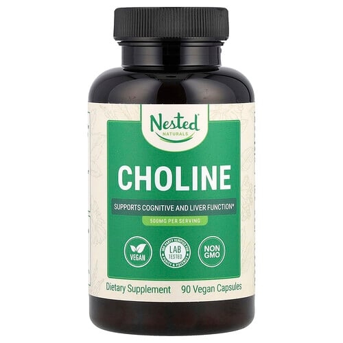 Nested Naturals Choline 90 Vegan Capsules 250 Mg Per Capsule product image