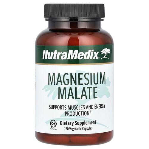 Nutramedix Magnesium Malate 120 Vegetable Capsules 100 Mg Per Capsule product image
