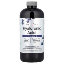 Neocell Liquid Hyaluronic Acid Vitamin C Delicious Blueberry 16 Fl Oz 473 Ml
