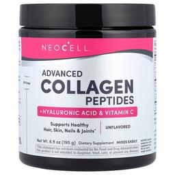 Neocell Advanced Collagen Peptides Hyaluronic Acid Vitamin C Unflavored 6 9 Oz 195 G