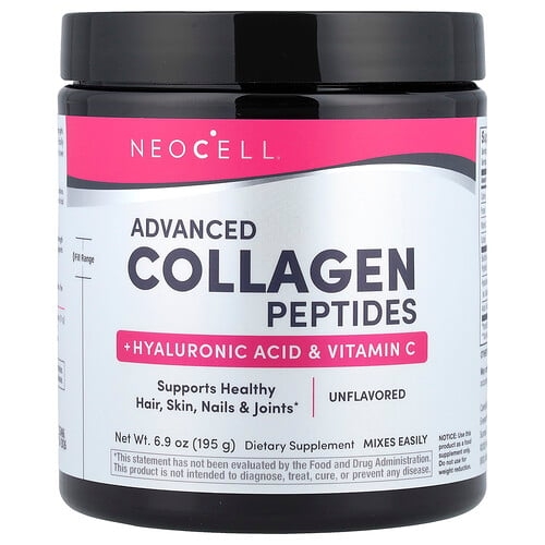 Neocell Advanced Collagen Peptides Hyaluronic Acid Vitamin C Unflavored 6 9 Oz 195 G product image