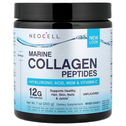 Neocell Marine Collagen Peptides Hyaluronic Acid Msm Vitamin C Unflavored 7 Oz 200 G product image