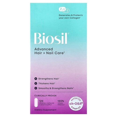 Biosil Advanced Hair Nail Care 120 Original Capsules product image