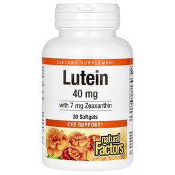 Natural Factors Lutein 40 Mg 30 Softgels