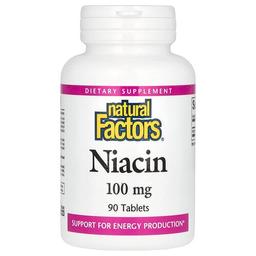 Natural Factors Niacin 100 Mg 90 Tablets
