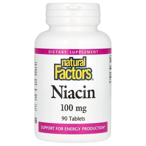 Natural Factors Niacin 100 Mg 90 Tablets product image