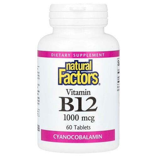 Natural Factors Vitamin B12 1 000 Mcg 60 Tablets product image