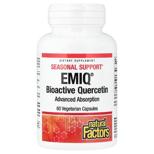 Natural Factors Emiq Bioactive Quercetin 60 Vegetarian Capsules product image